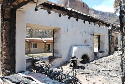 Bunkhouse From Burned Living Room