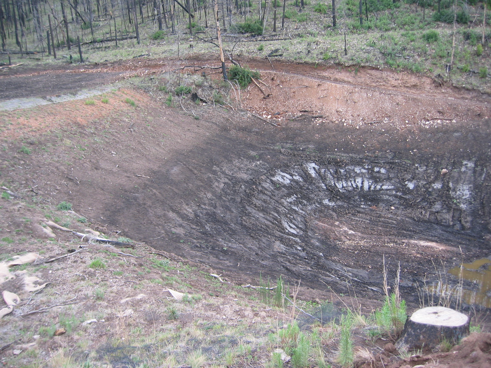 catchment basin cleanout post fire