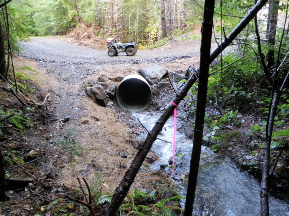 culvert modification after post fire